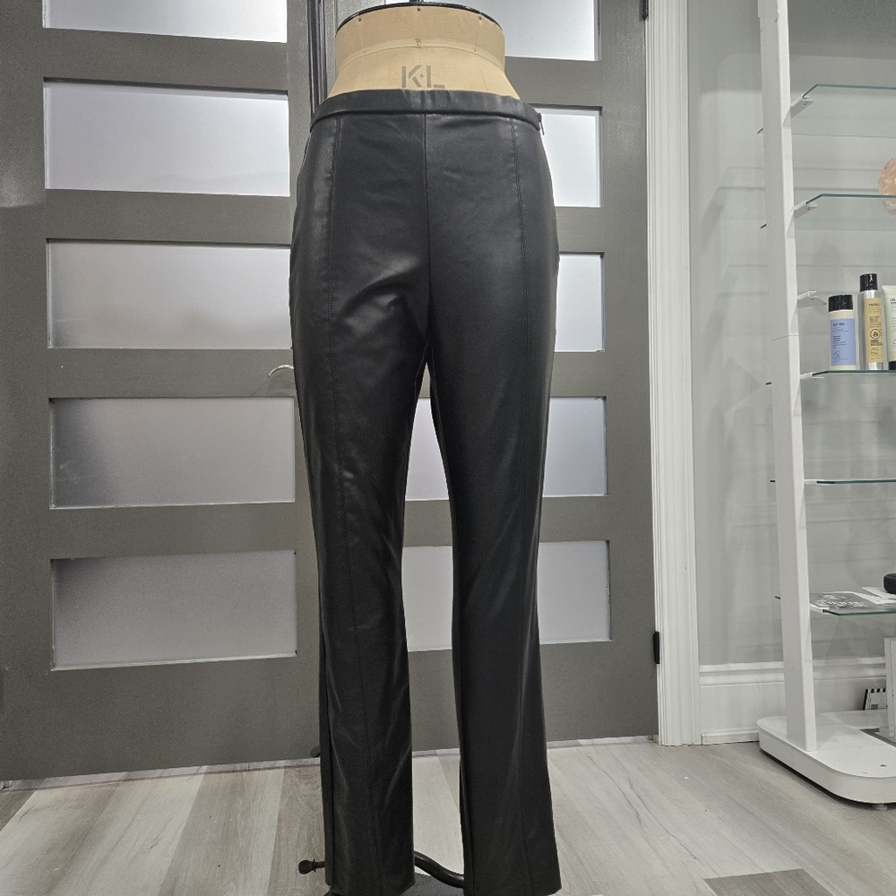 Chic Black Leather Pants by Michambe